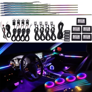 امبینت لایت (تریم نورپردازی داخل کابین) 18 لاین  RGB